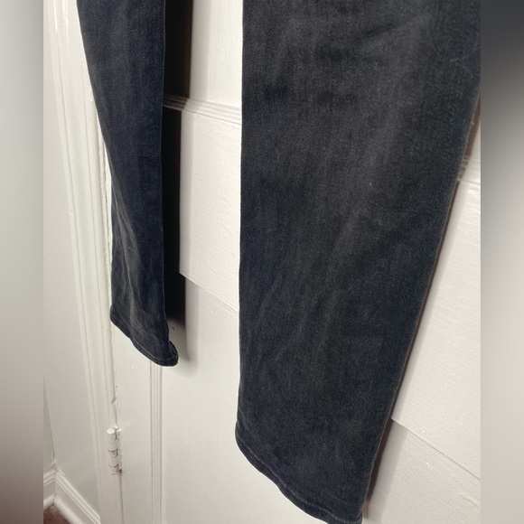 RAG & BONE Boyfriend Distressed Black Denim Jeans - Picture 3 of 8